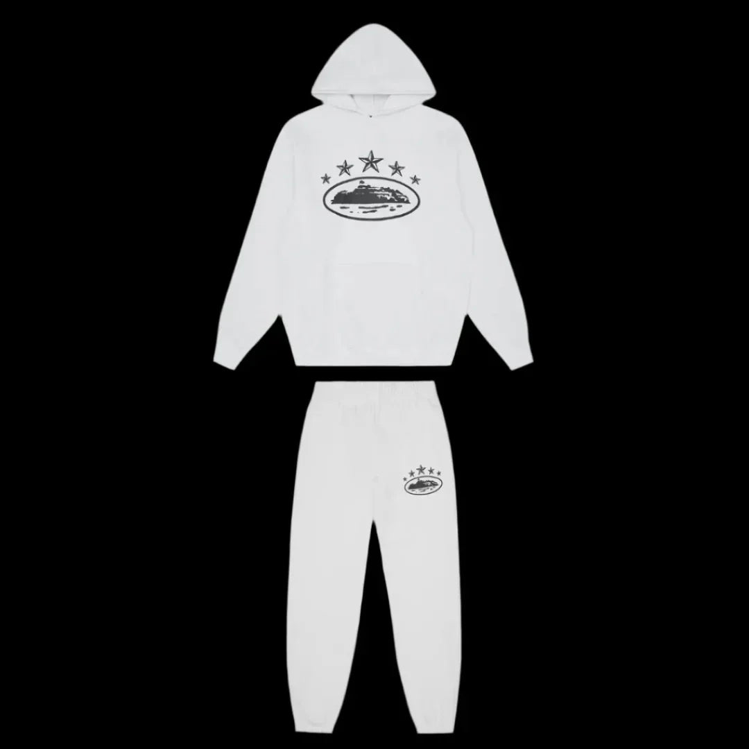 Corteiz 5 Starz Tracksuit White DripHaus