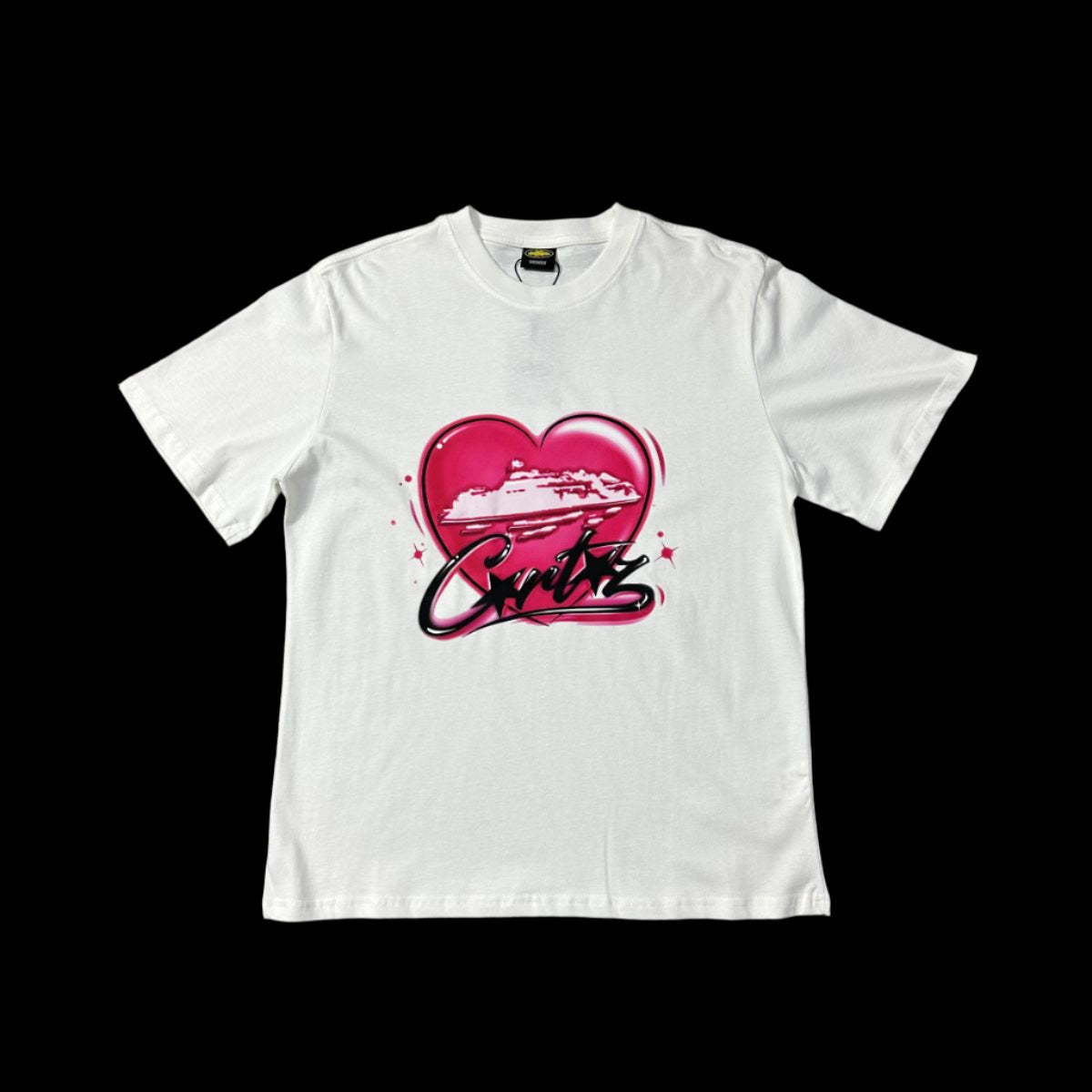 Corteiz Alcatraz Heart Shirt White DripHaus