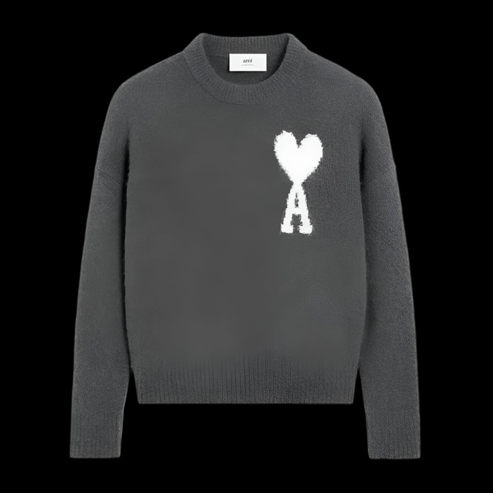 AMI Paris Sweater Grey DripHaus