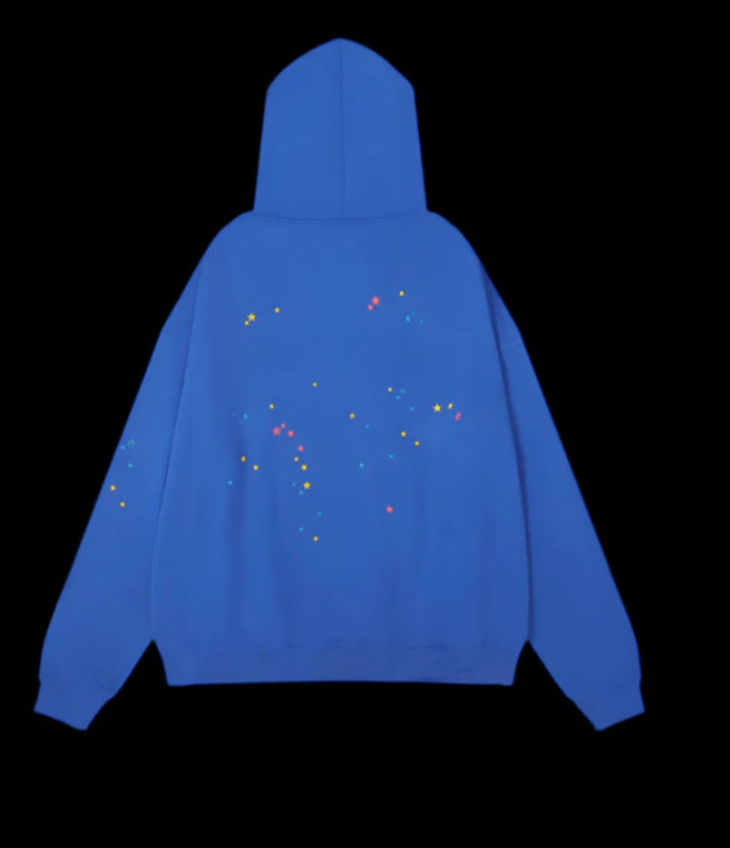 Sp5der Hoodie Blue DripHaus