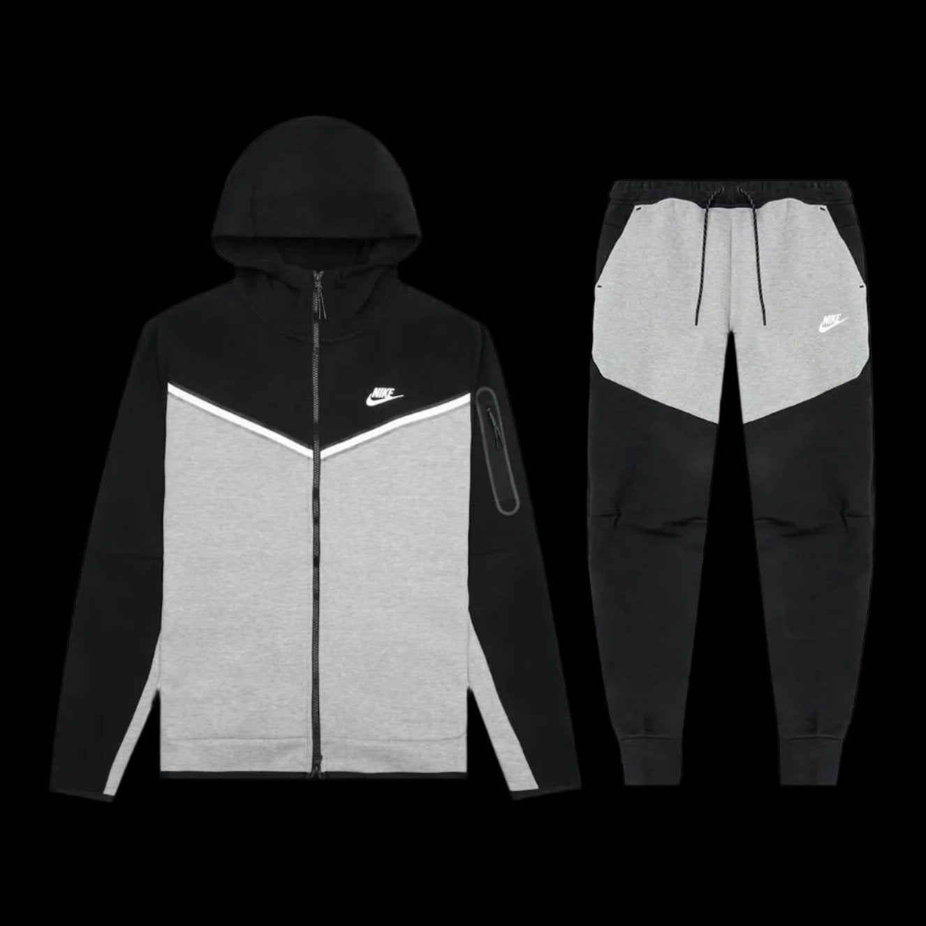 Nike Tech Fleece Grey & Black DripHaus