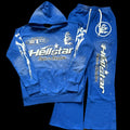Hellstar Tracksuit Set Blue & White DripHaus