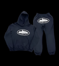 Corteiz Alcatraz Black Hoodie Set DripHaus