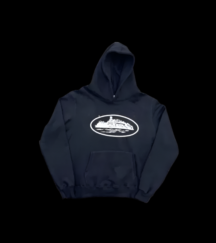 Corteiz Alcatraz Black Hoodie Set DripHaus