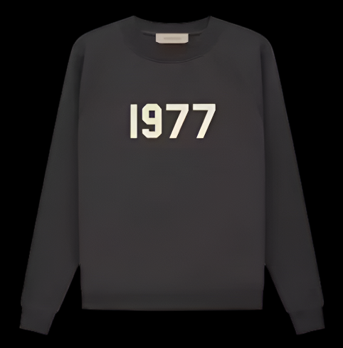 Essentials 1977 Sweatshirt Black DripHaus