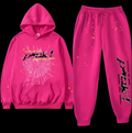 Sp5der Hoodie Set Pink DripHaus