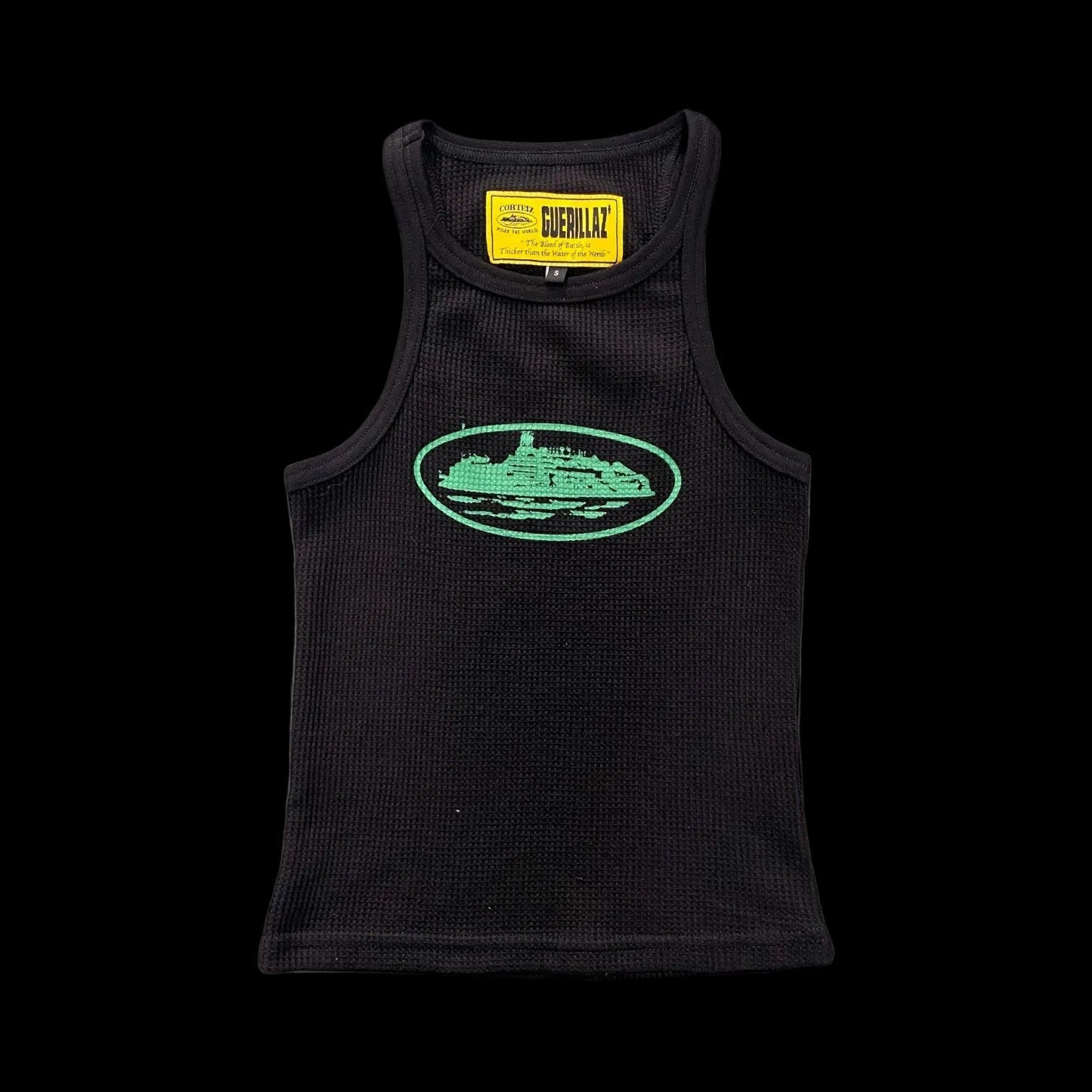 Corteiz Alcatraz Women's Tank Top Black/Green Cortiez