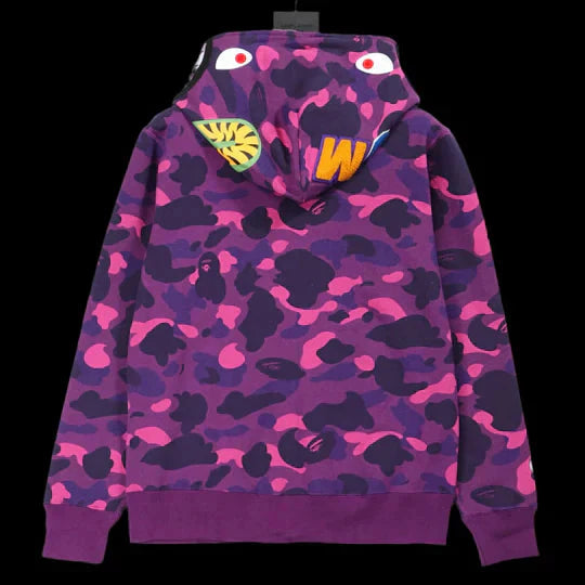 Bape Zip Up Hoodie Purple DripHaus
