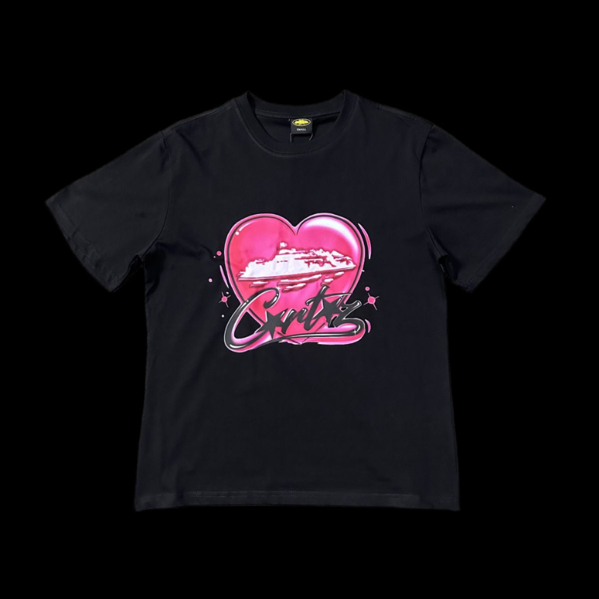 Corteiz Alcatraz Heart Shirt Black DripHaus
