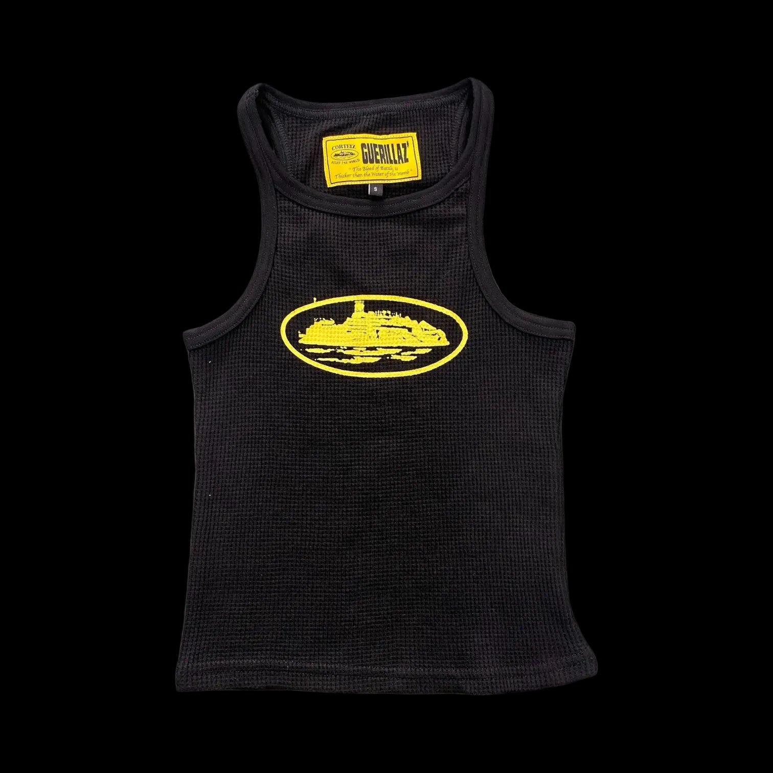 Corteiz Alcatraz Women's Tank Top Black/Yellow Cortiez