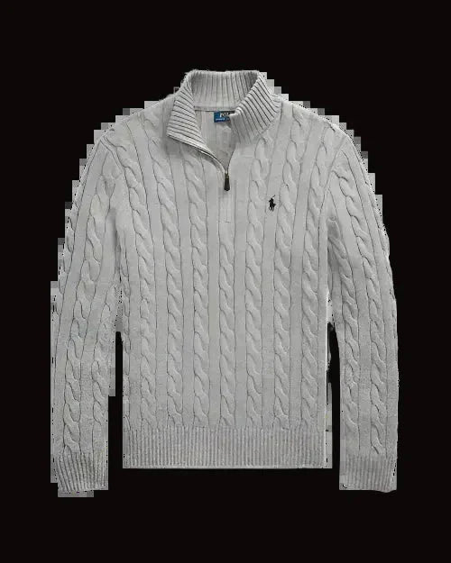 Ralph lauren cable knit quarter zip Mares